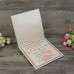 Australia Ivory Flocked Wedding Invitation with Ribbon